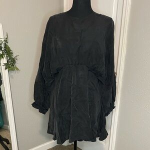 Zara Black Long Sleeve Mini Dress